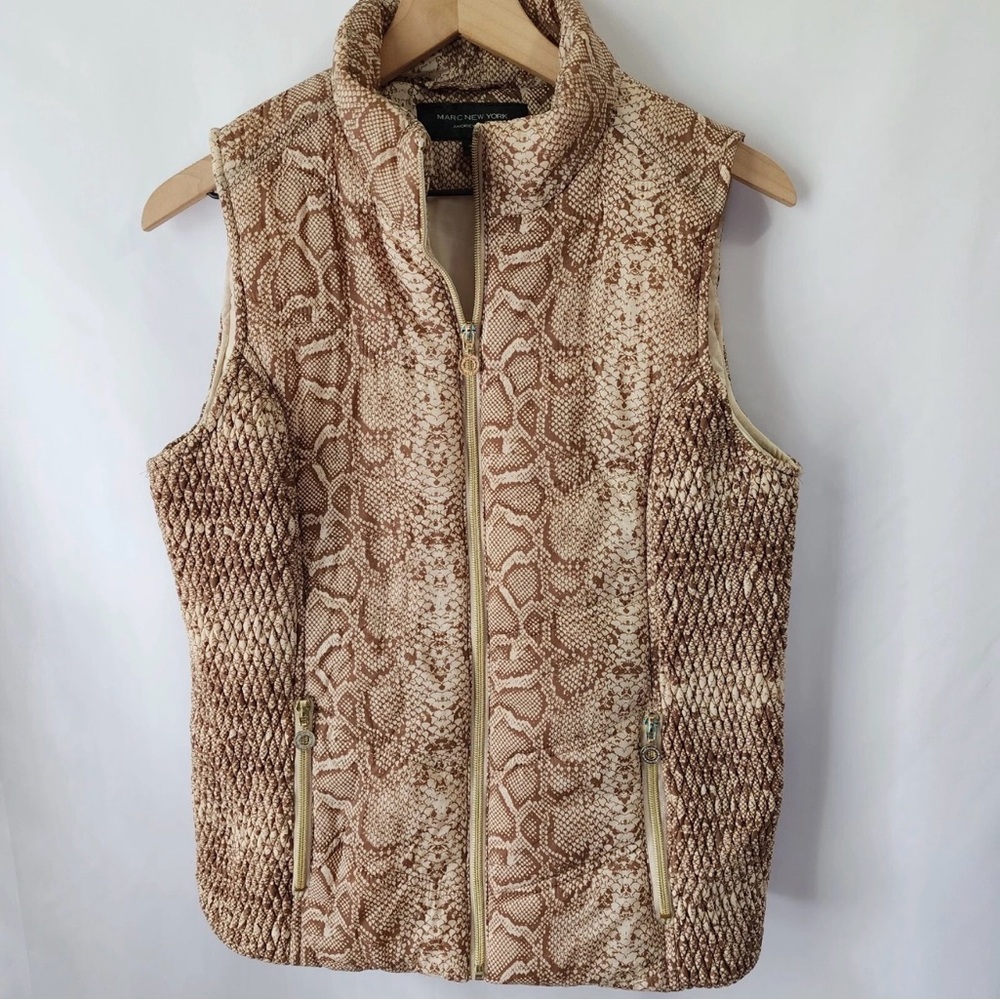 Andrew‎ Marc - Snakeskin Print Vest